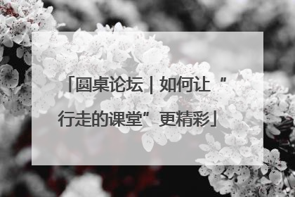圆桌论坛｜如何让“行走的课堂”更精彩