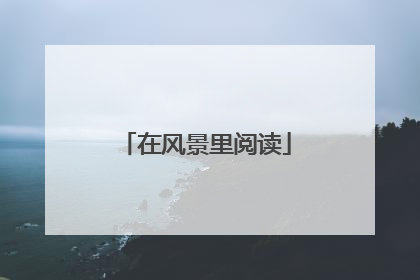 在风景里阅读