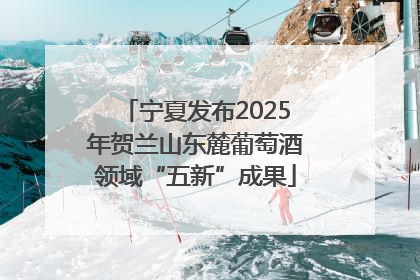宁夏发布2025年贺兰山东麓葡萄酒领域“五新”成果