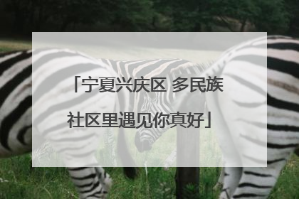 宁夏兴庆区 多民族社区里遇见你真好