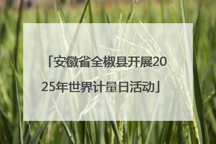 安徽省全椒县开展2025年世界计量日活动