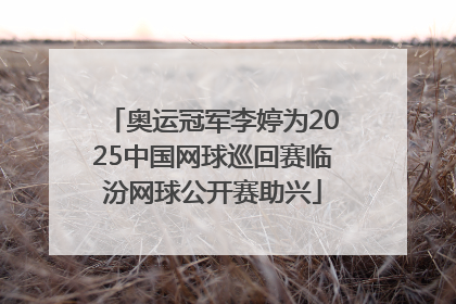 奥运冠军李婷为2025中国网球巡回赛临汾网球公开赛助兴