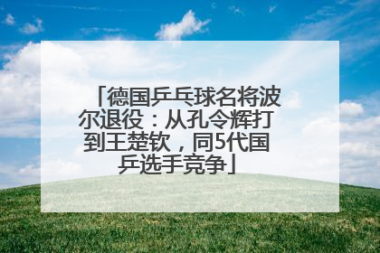 德国乒乓球名将波尔退役：从孔令辉打到王楚钦，同5代国乒选手竞争