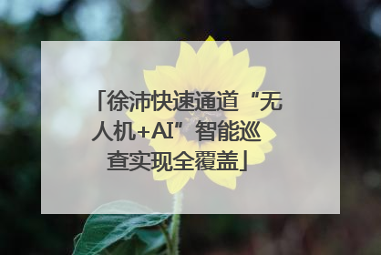 徐沛快速通道“无人机+AI”智能巡查实现全覆盖