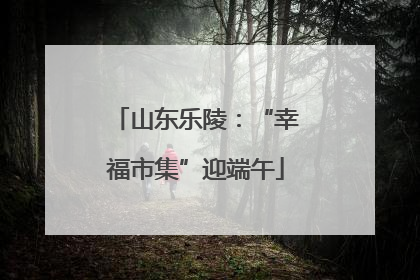 山东乐陵：“幸福市集”迎端午
