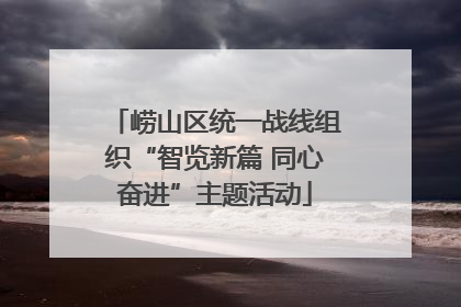 崂山区统一战线组织“智览新篇 同心奋进”主题活动