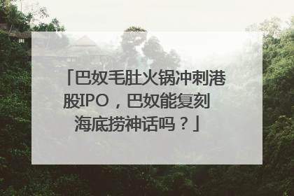 巴奴毛肚火锅冲刺港股IPO，巴奴能复刻海底捞神话吗？