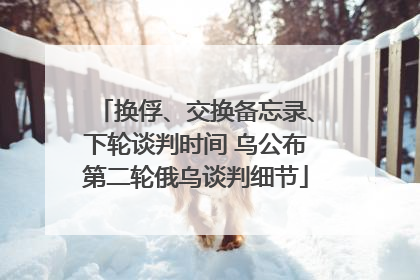 换俘、交换备忘录、下轮谈判时间 乌公布第二轮俄乌谈判细节