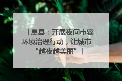 息县：开展夜间市容环境治理行动，让城市 “越夜越美丽”