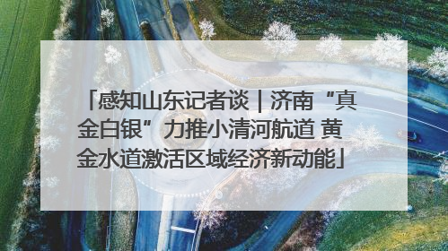 感知山东记者谈｜济南“真金白银”力推小清河航道 黄金水道激活区域经济新动能