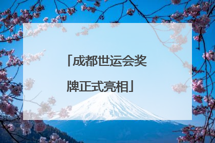 成都世运会奖牌正式亮相