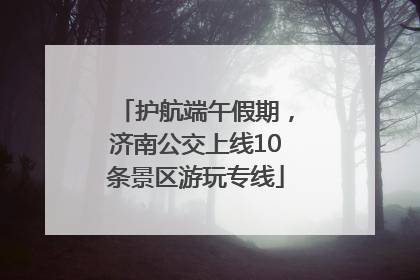 护航端午假期，济南公交上线10条景区游玩专线