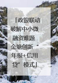 政银联动破解中小微融资难题 金塘创新“年报+信用贷”模式