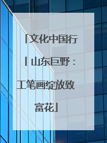 文化中国行丨山东巨野：工笔画绽放致富花