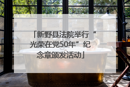 新野县法院举行“光荣在党50年”纪念章颁发活动