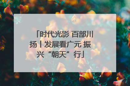 时代光影 百部川扬丨发展看广元 振兴“朝天”行