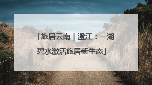 旅居云南｜澄江：一湖碧水激活旅居新生态