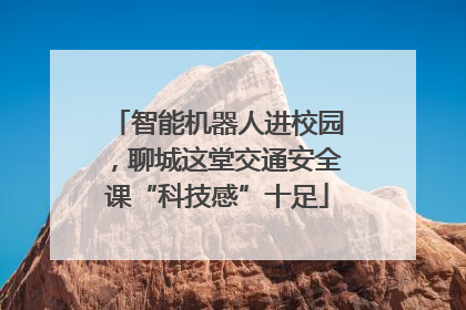 智能机器人进校园，聊城这堂交通安全课“科技感”十足