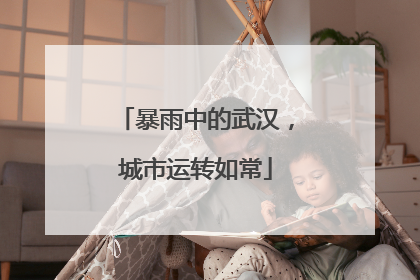 暴雨中的武汉，城市运转如常