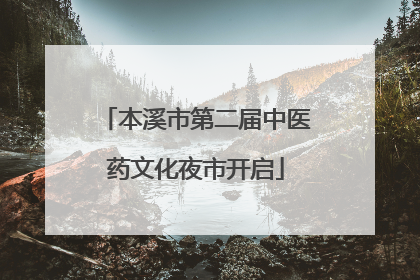 本溪市第二届中医药文化夜市开启