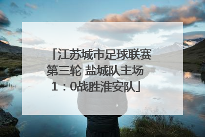 江苏城市足球联赛第三轮 盐城队主场1：0战胜淮安队