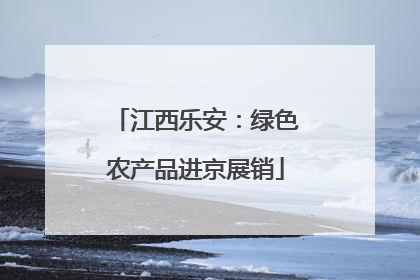 江西乐安：绿色农产品进京展销