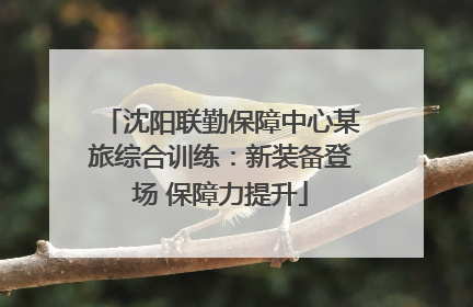 沈阳联勤保障中心某旅综合训练：新装备登场 保障力提升