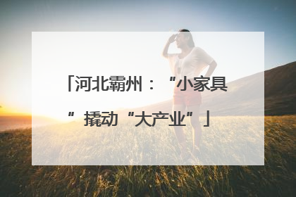 河北霸州：“小家具”撬动“大产业”