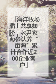 海洋牧场插上共享翅膀，老尹家海参认养“一亩海”累计合作近200企业客户