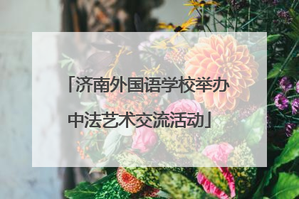 济南外国语学校举办中法艺术交流活动