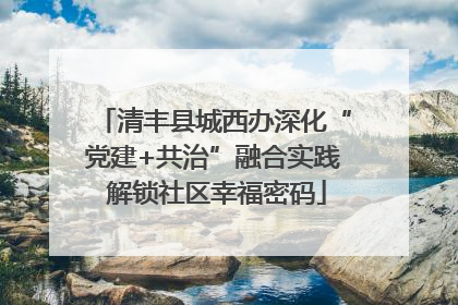 清丰县城西办深化“党建+共治”融合实践 解锁社区幸福密码