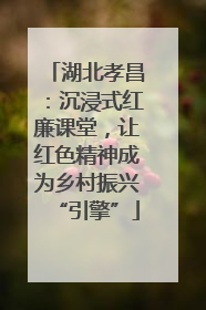湖北孝昌：沉浸式红廉课堂，让红色精神成为乡村振兴“引擎”