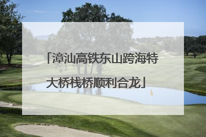 漳汕高铁东山跨海特大桥栈桥顺利合龙