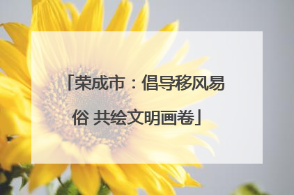 荣成市：倡导移风易俗 共绘文明画卷