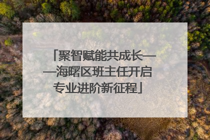 聚智赋能共成长——海曙区班主任开启专业进阶新征程