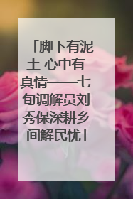 脚下有泥土 心中有真情——七旬调解员刘秀保深耕乡间解民忧