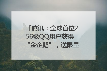 腾讯：全球首位256级QQ用户获得“金企鹅”，送限量版神秘惊喜等礼物