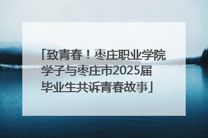致青春！枣庄职业学院学子与枣庄市2025届毕业生共诉青春故事