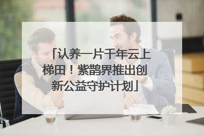 认养一片千年云上梯田！紫鹊界推出创新公益守护计划