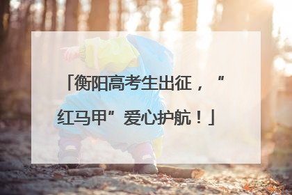 衡阳高考生出征，“红马甲”爱心护航！