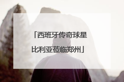 西班牙传奇球星 比利亚莅临郑州