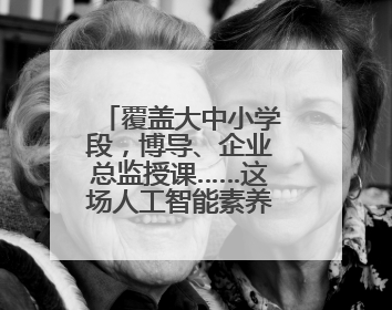 覆盖大中小学段，博导、企业总监授课……这场人工智能素养提升高研班参与人次达30万