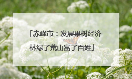 赤峰市：发展果树经济林绿了荒山富了百姓