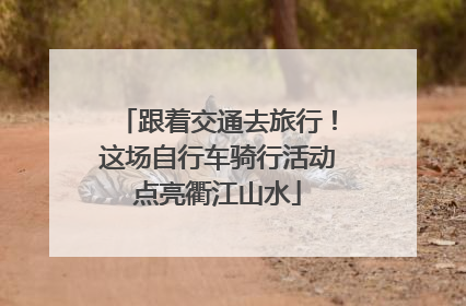跟着交通去旅行！这场自行车骑行活动点亮衢江山水