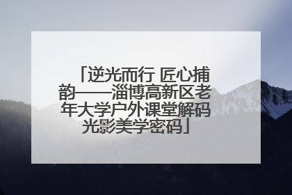逆光而行 匠心捕韵——淄博高新区老年大学户外课堂解码光影美学密码