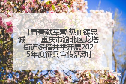 青春献军营 热血铸忠诚——重庆市渝北区龙塔街道多措并举开展2025年度征兵宣传活动