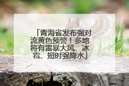 青海省发布强对流黄色预警！多地将有雷暴大风、冰雹、短时强降水