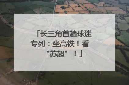 长三角首趟球迷专列：坐高铁！看“苏超”！
