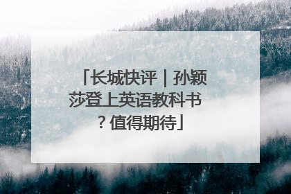 长城快评｜孙颖莎登上英语教科书？值得期待