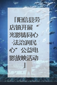 阳信县劳店镇开展“光影铸同心·法治润民心”公益电影放映活动